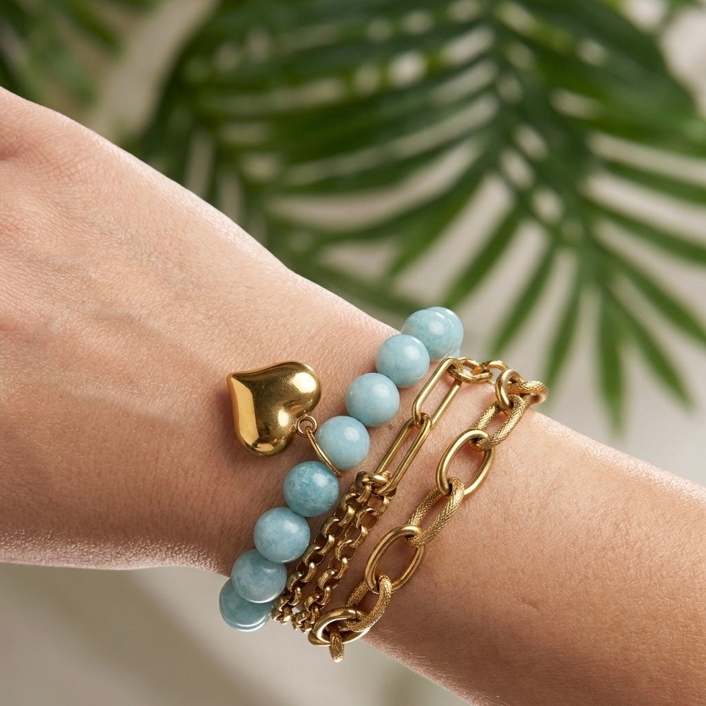 Aqua Muse Beaded Bracelet