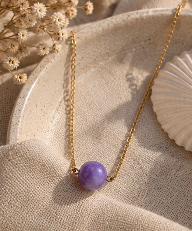Lilac Stone Necklace (Kopie)