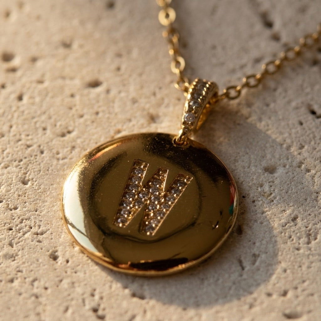 Shiny Initial Necklace