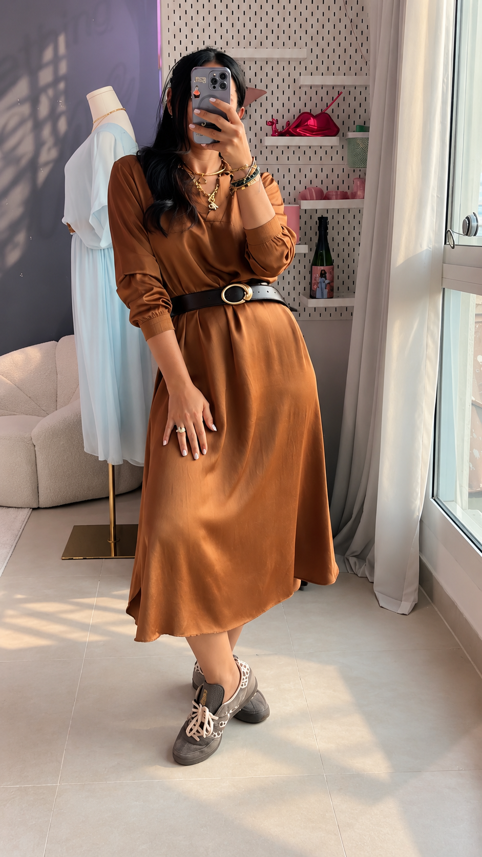 Caramel Glow Dress