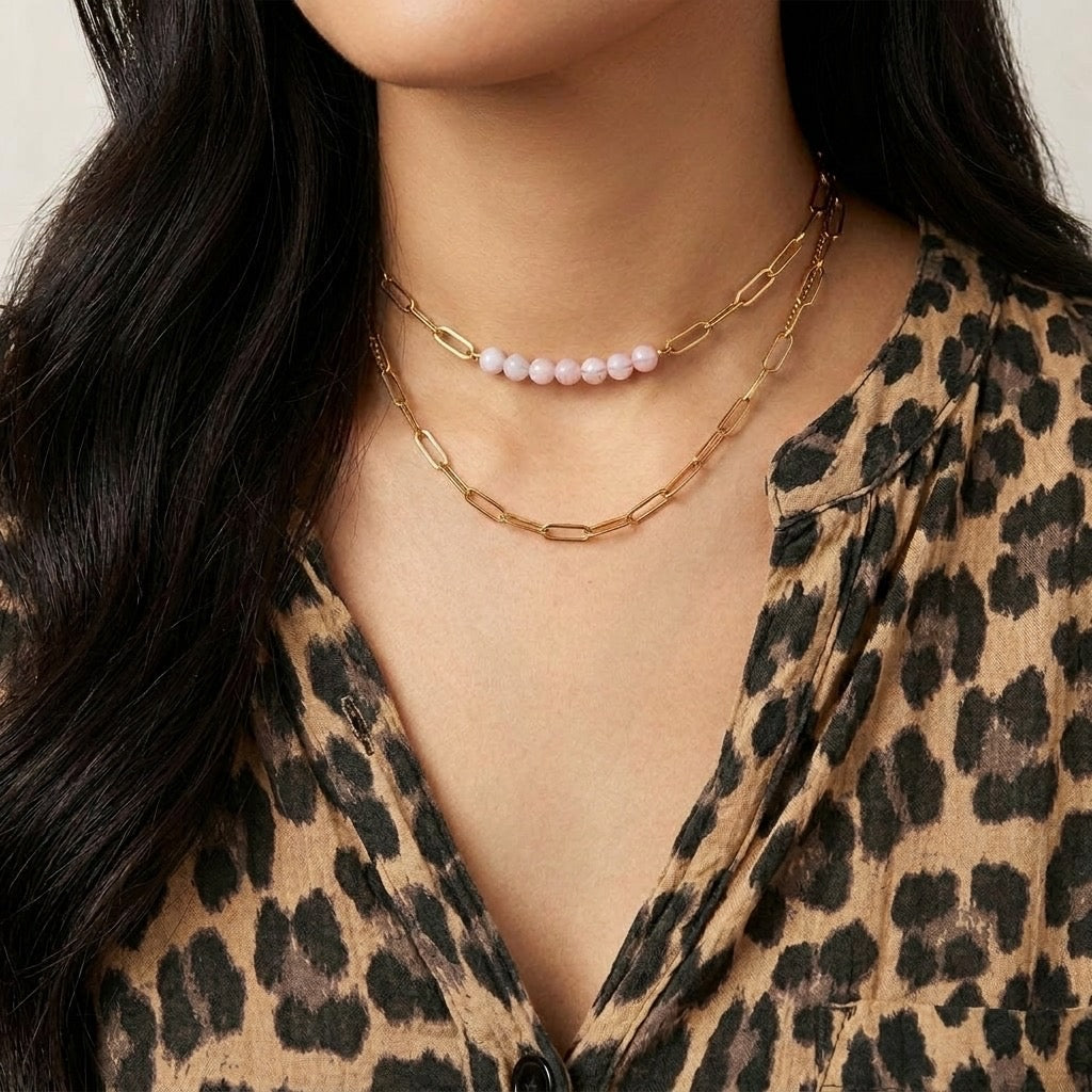 Pink Bead Necklace