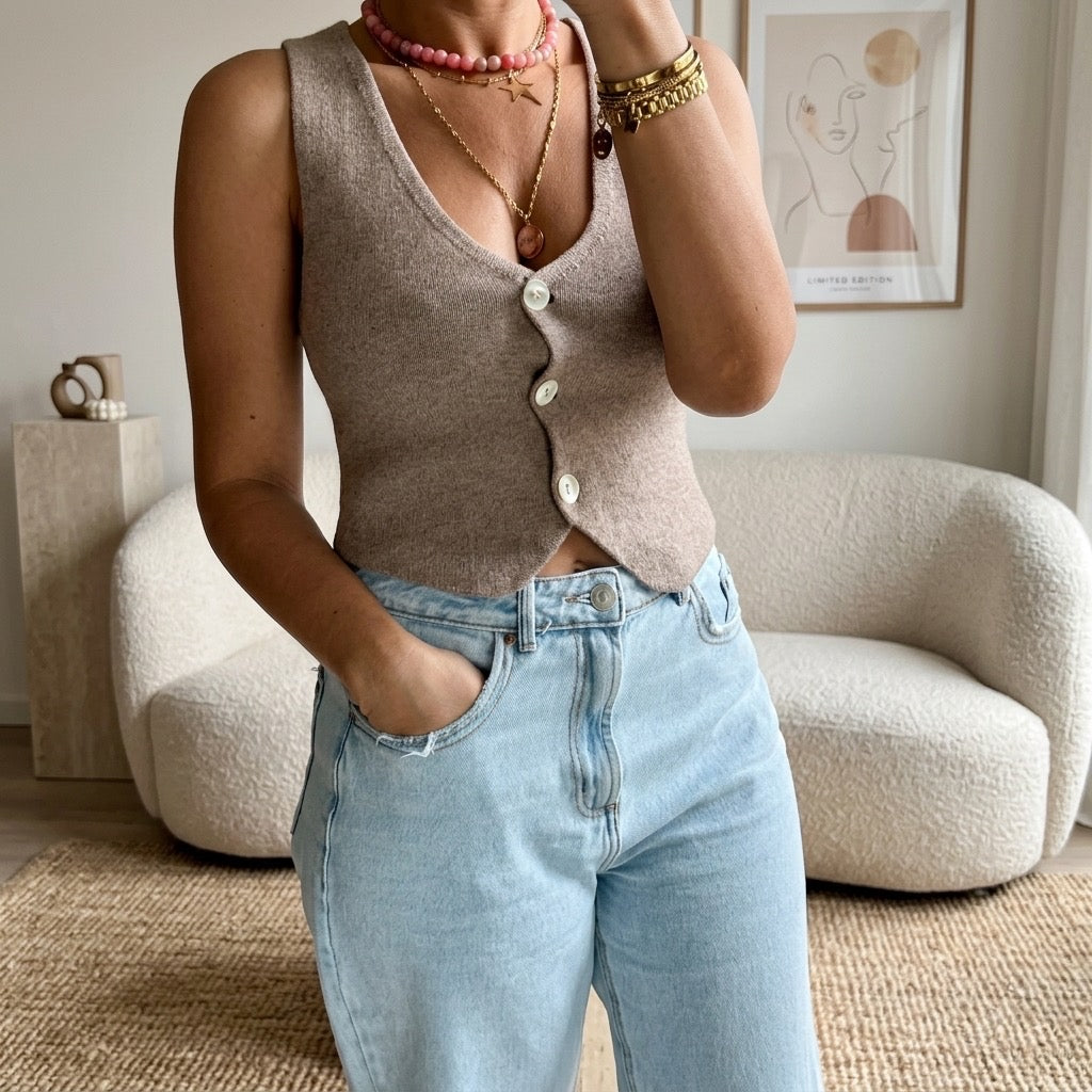 Soft V Knit Top