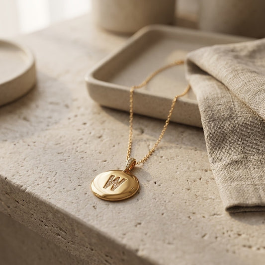 Shiny Initial Necklace