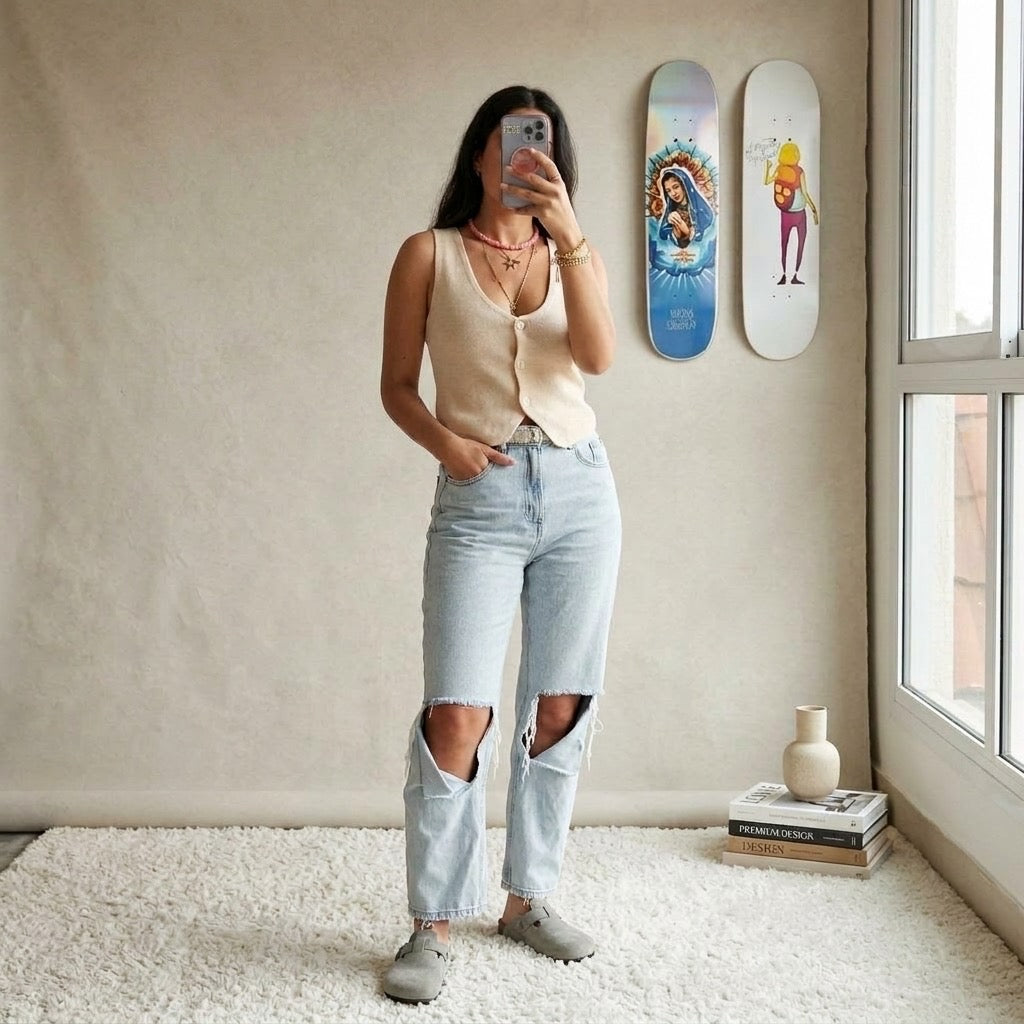 Soft V Knit Top