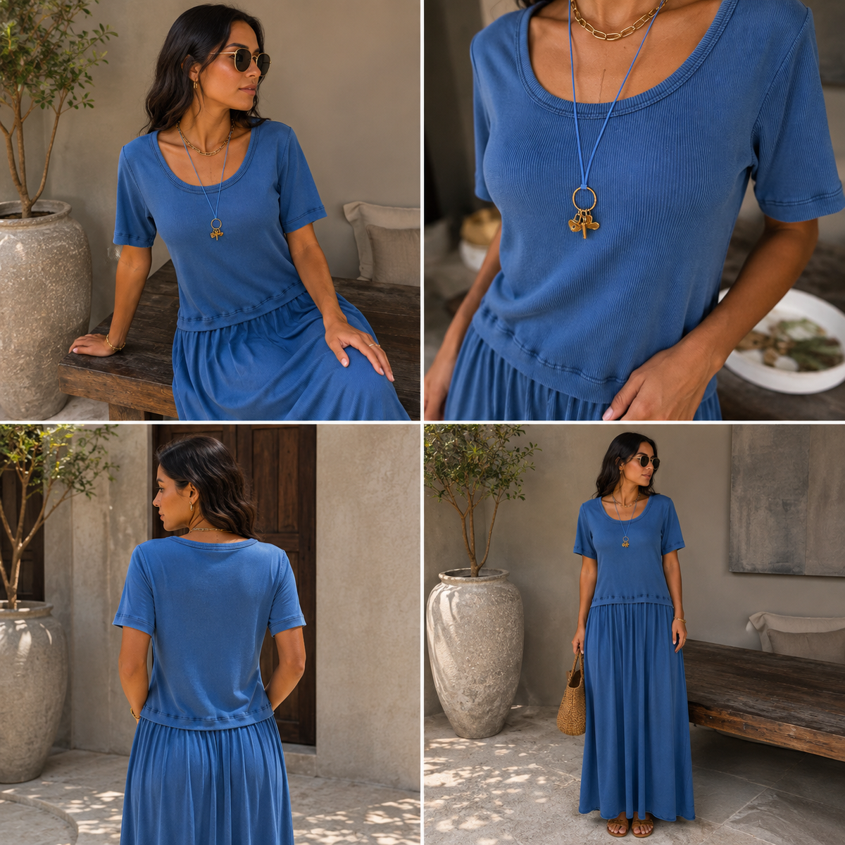 Azure Flow Dress