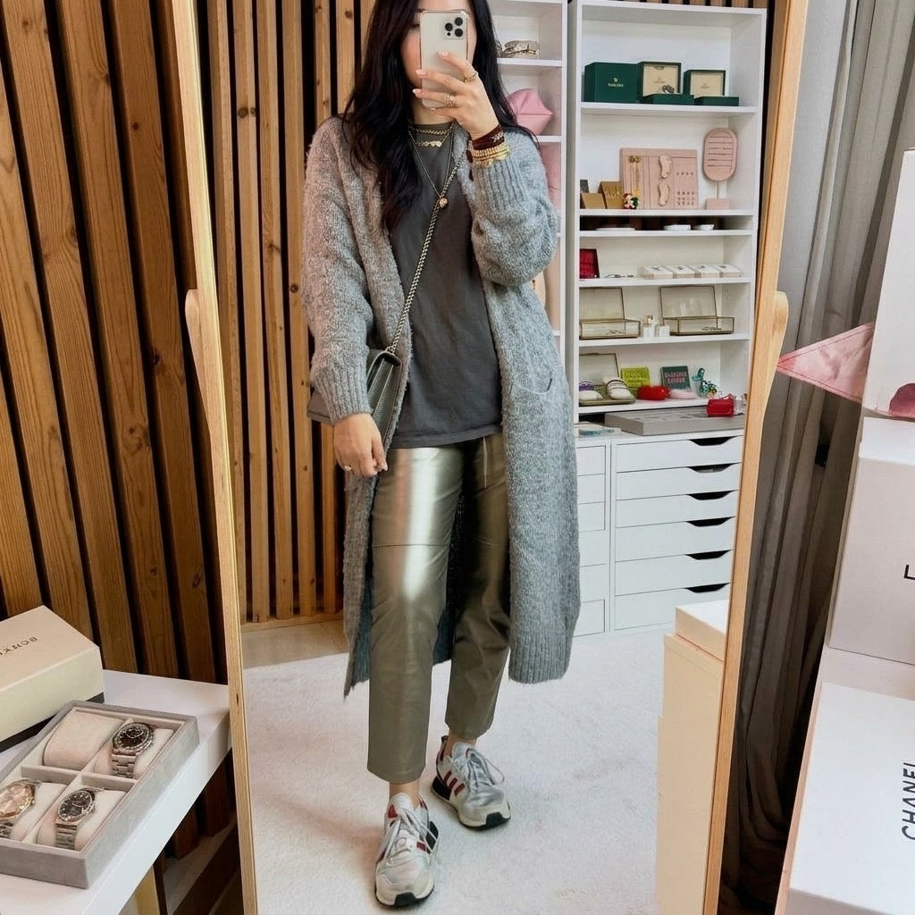 City Chic Leather Trousers