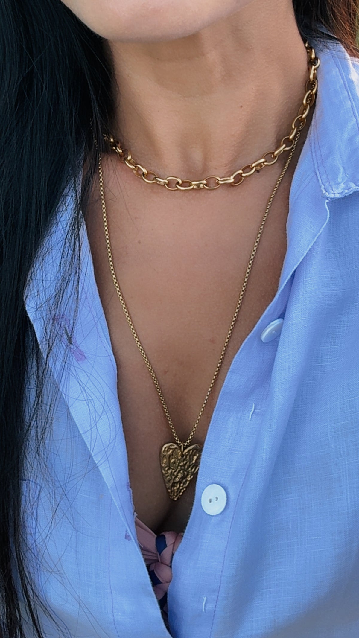 Raw Heart Necklace