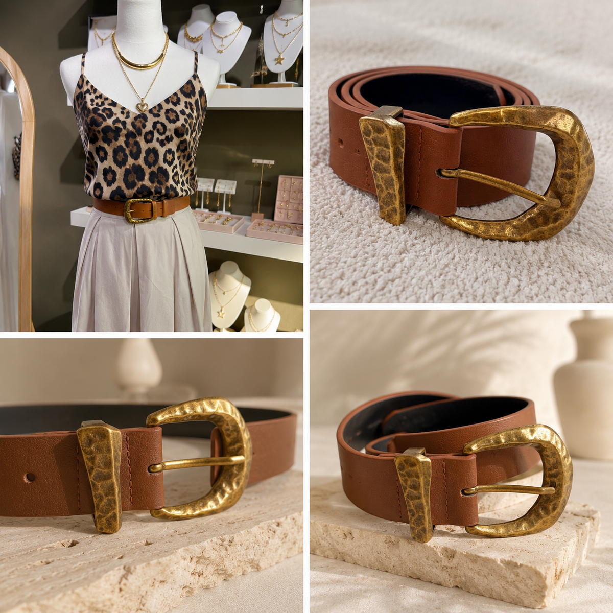 Vintage Gold Belt