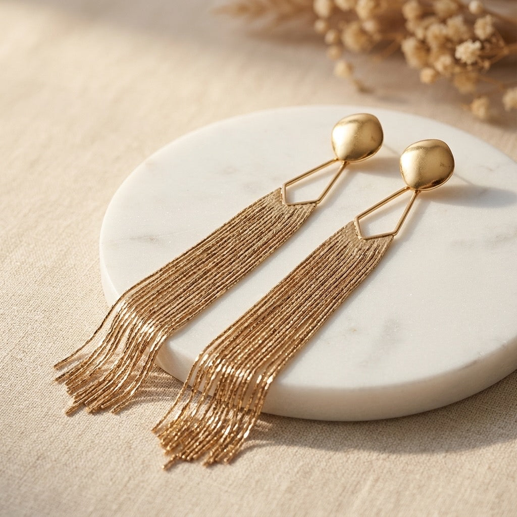 Golden Flow Earrings