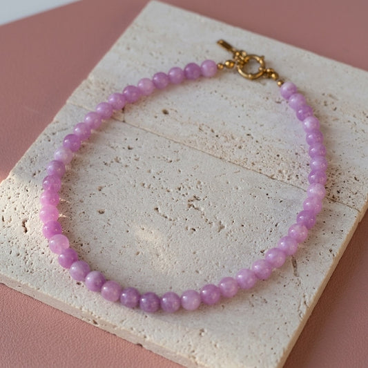 Soft Pink Stone Necklace