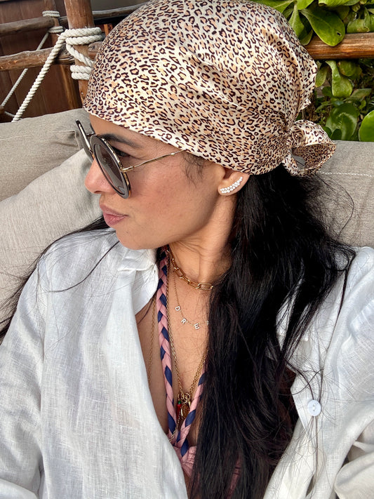 Leopard Headscarf