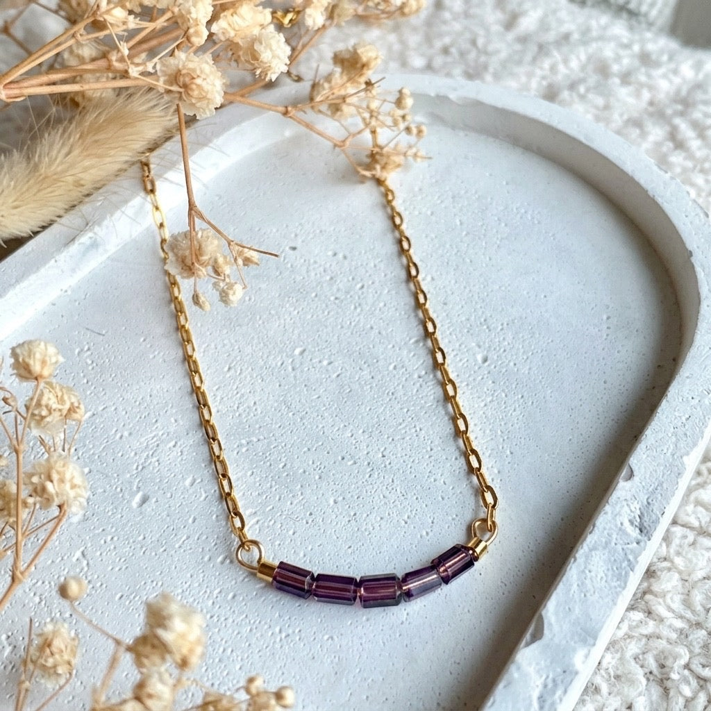 Noir Plum Necklace