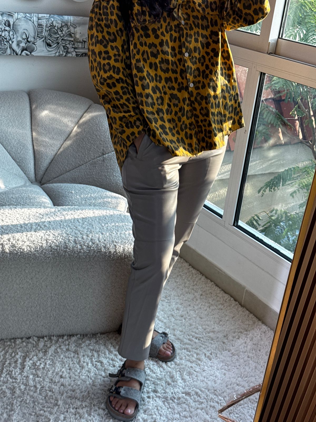 City Chic Leather Trousers