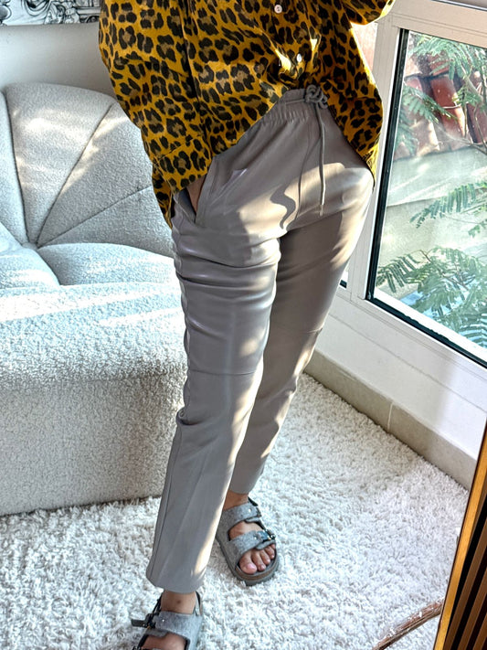 City Chic Leather Trousers