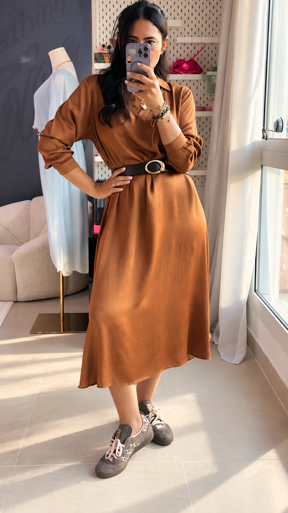 Caramel Glow Dress