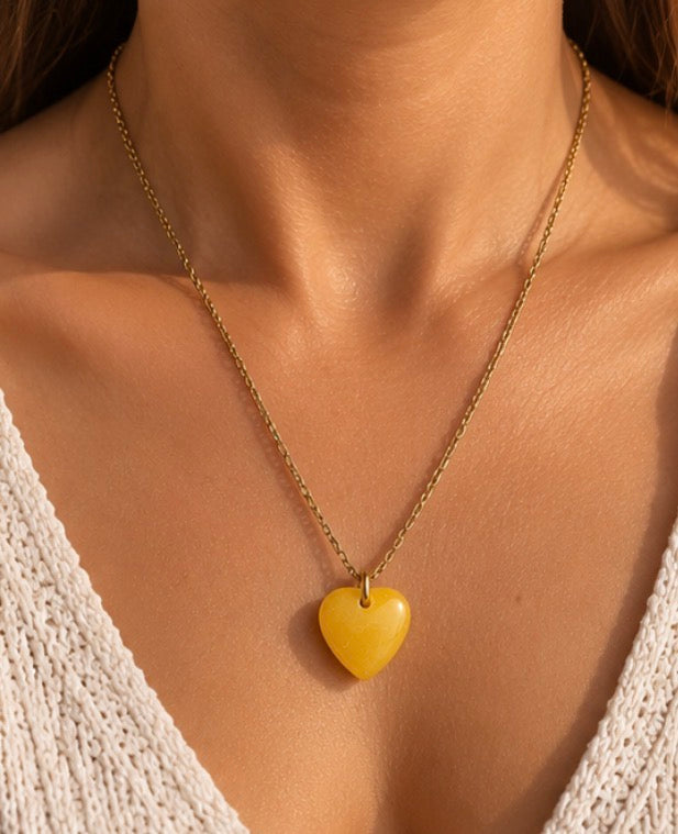 Heart Stone Necklace