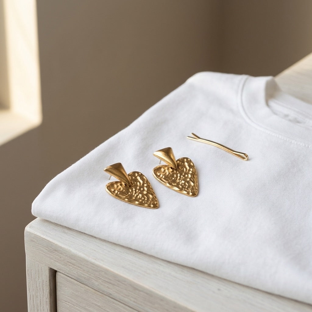 Volcano Heart Earrings