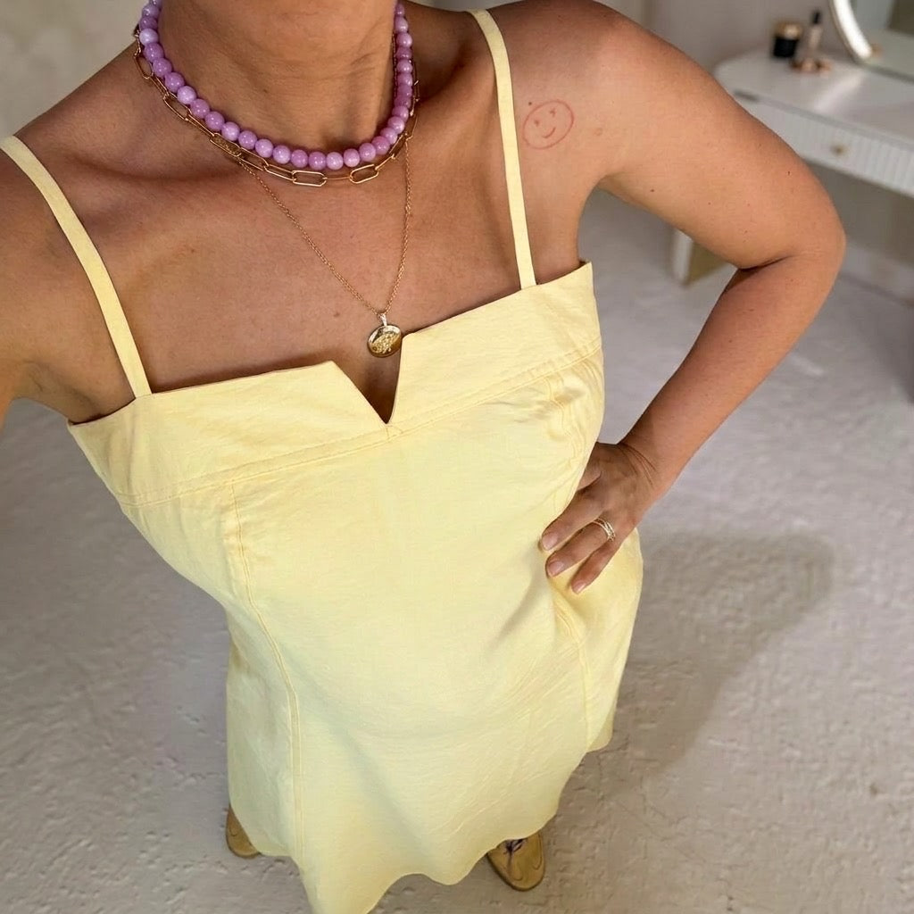 Sunlit Slip Midi Dress