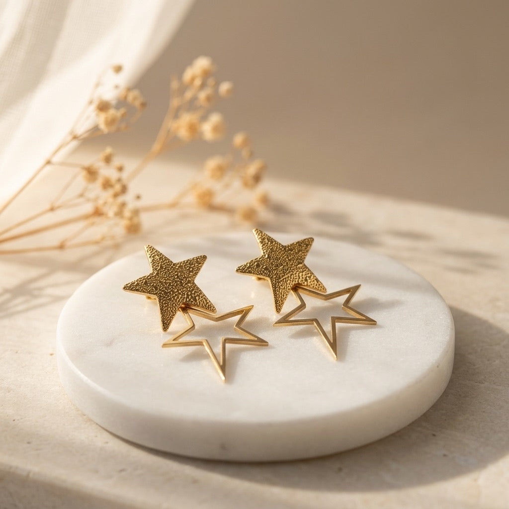 Modern Star Earrings