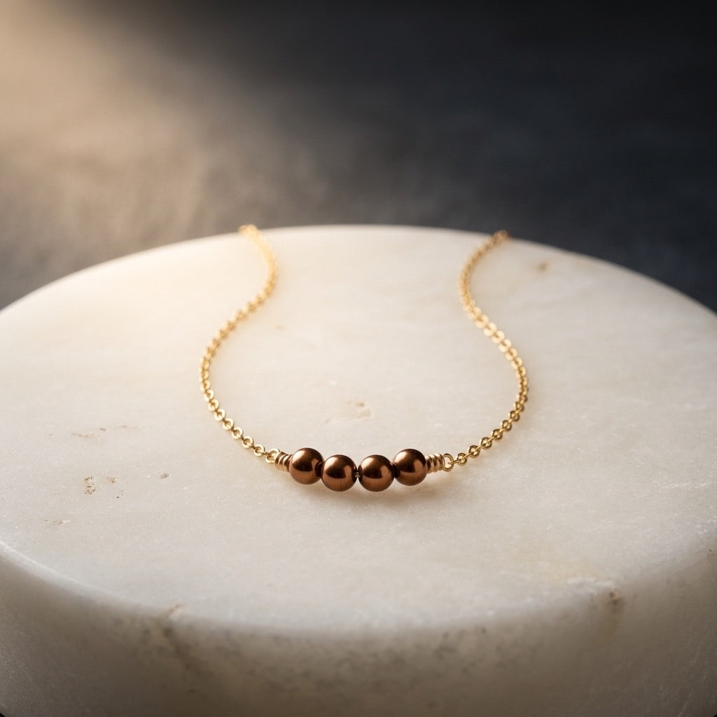 Golden Dots Necklace