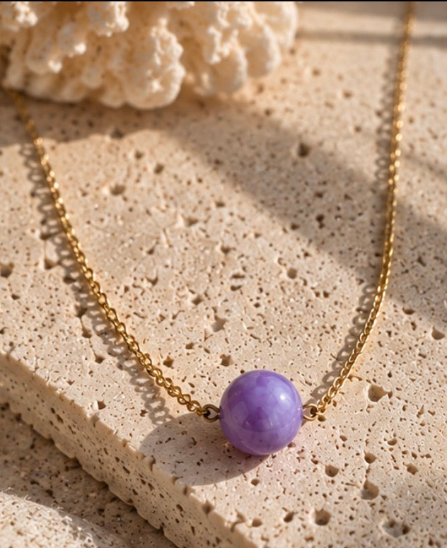 Lilac Stone Necklace (Kopie)