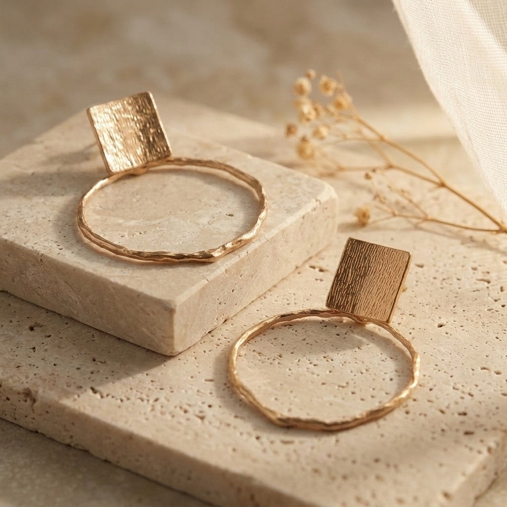 Radiant Circle Earrings