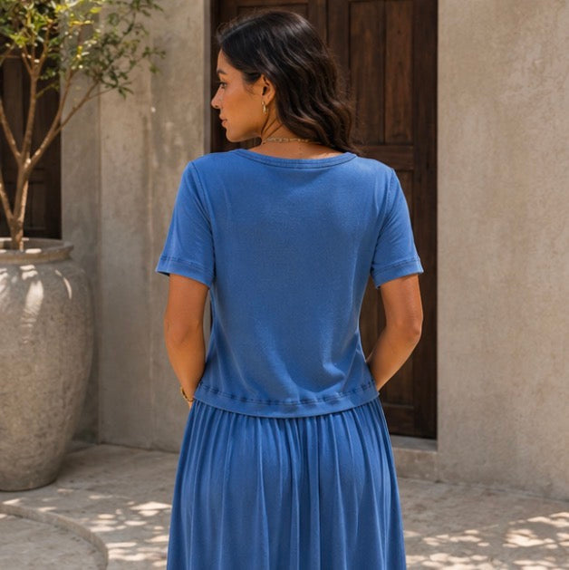 Azure Flow  Dress