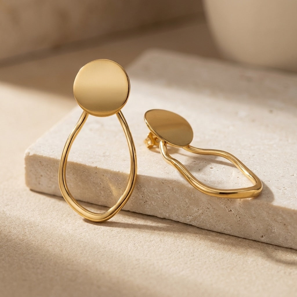 Large Contour Earrings