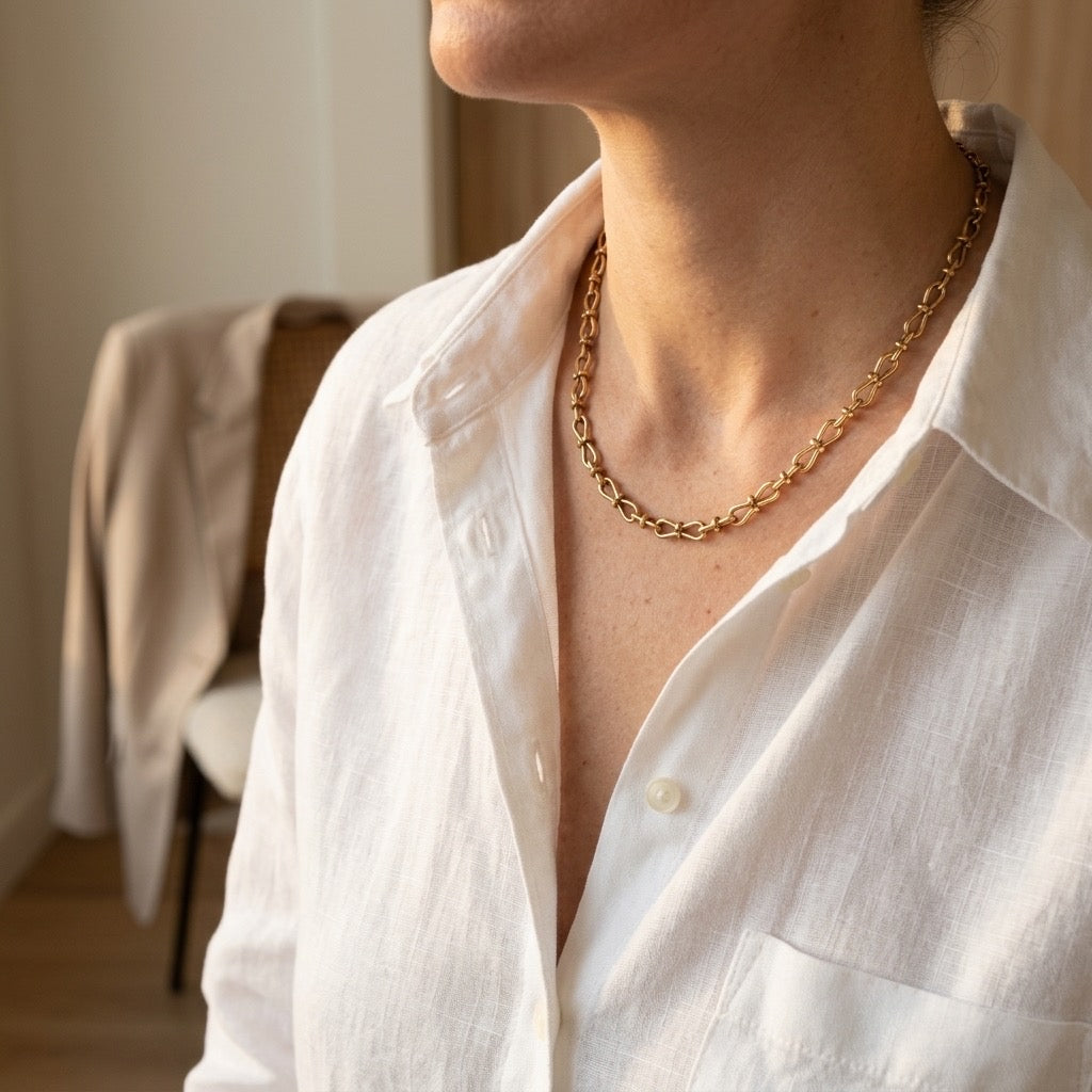 Gilded Link Necklace
