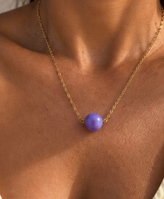 Lilac Stone Necklace (Kopie)