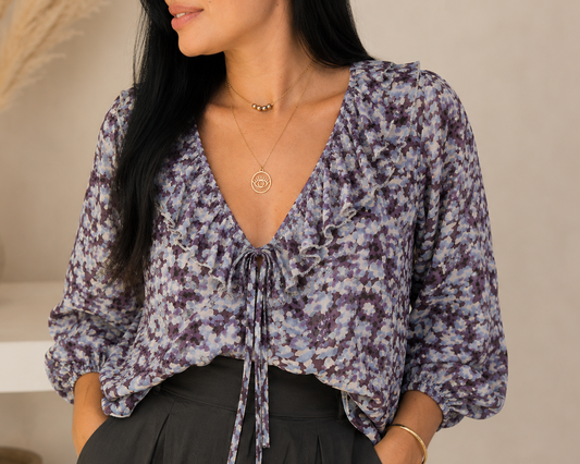 Lavender Bloom Blouse