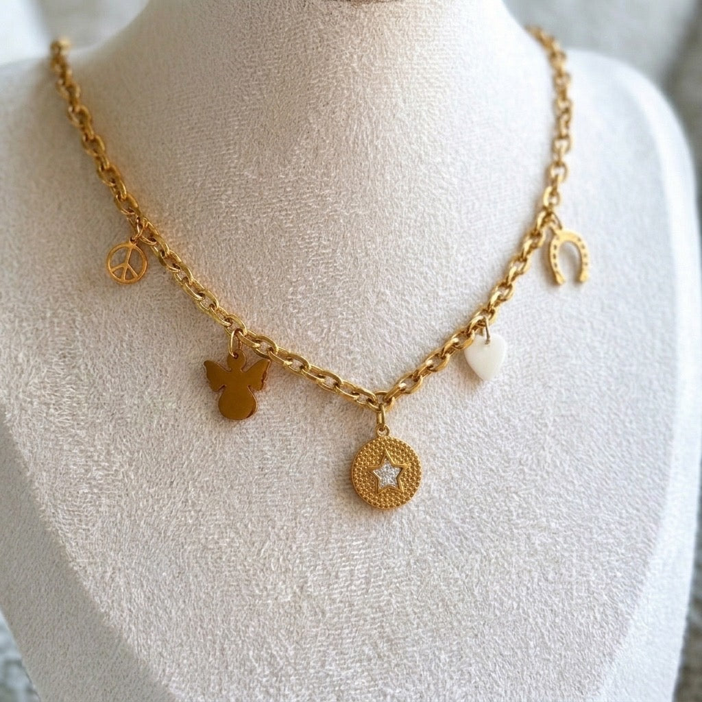 Golden Charm Necklace