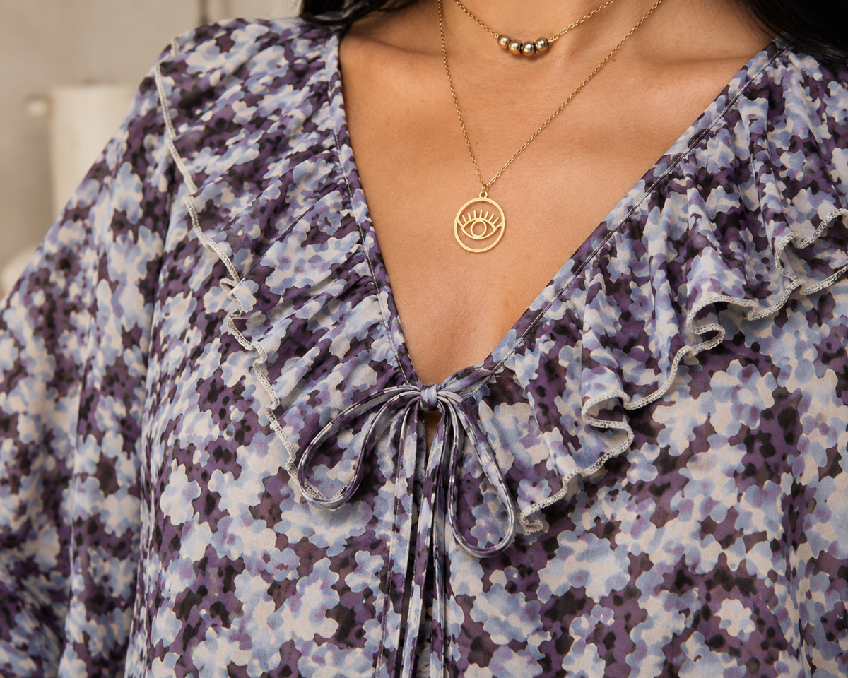 Lavender Bloom Blouse