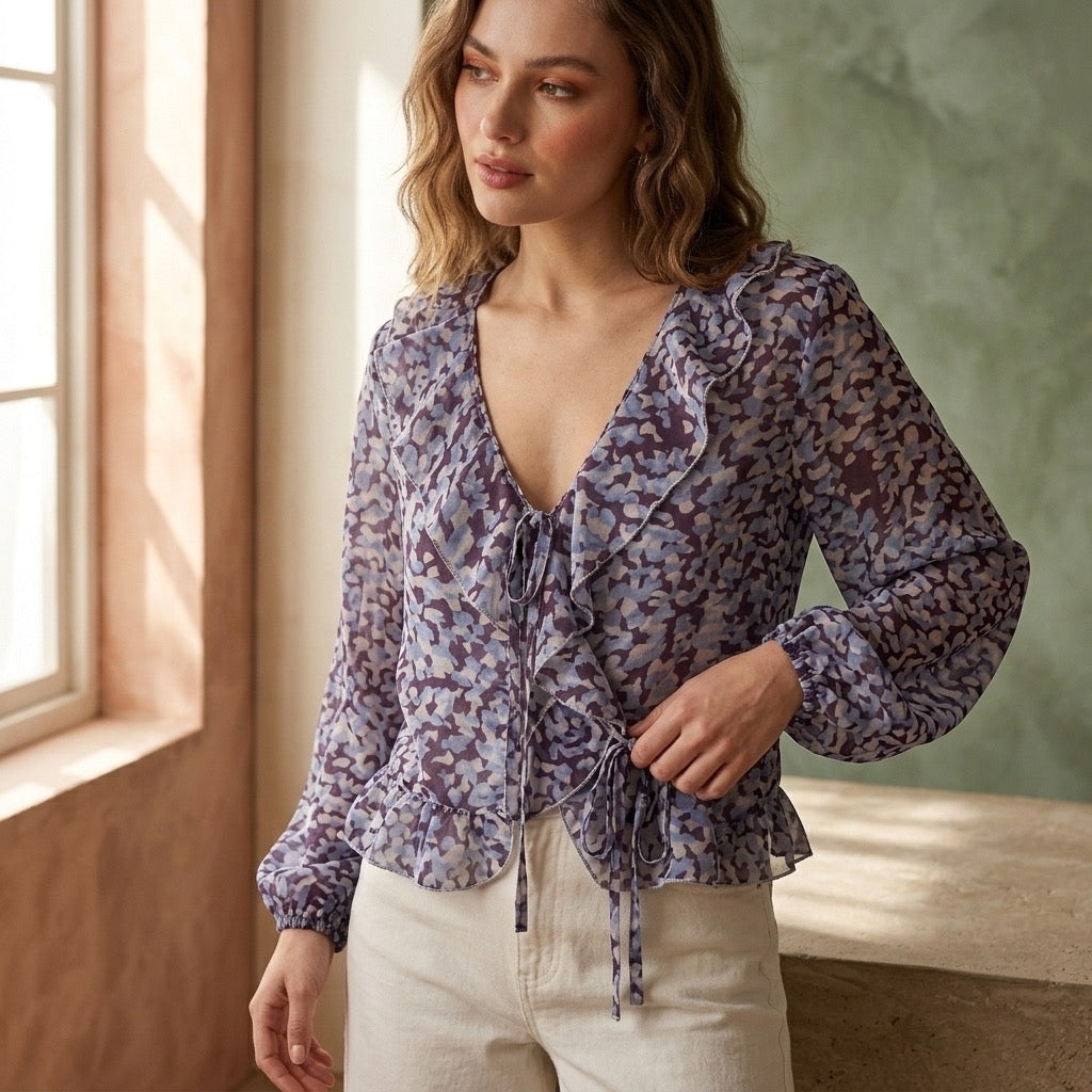 Lavender Bloom Blouse