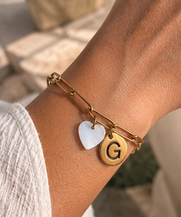 Initial Love  Bracelet