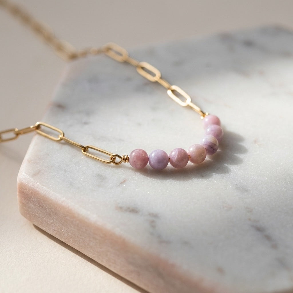 Pink Bead Necklace