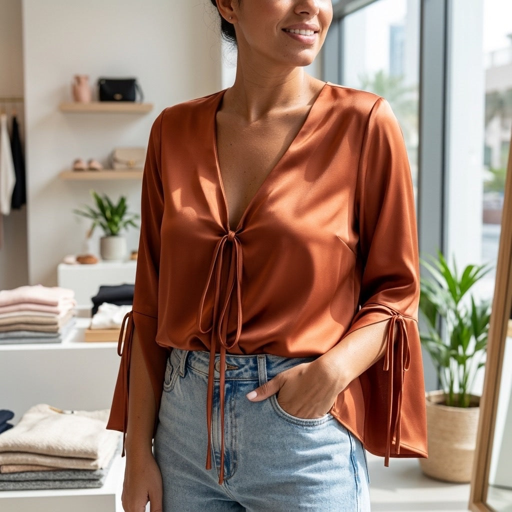 Golden Mocha Blouse
