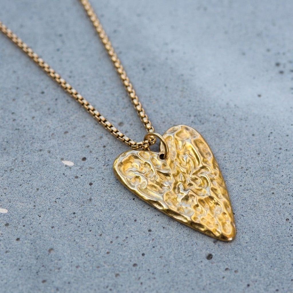 Raw Heart Necklace