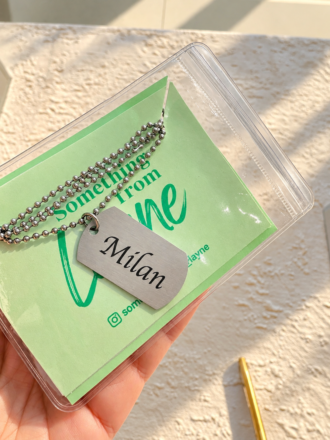 Engraving Necklace