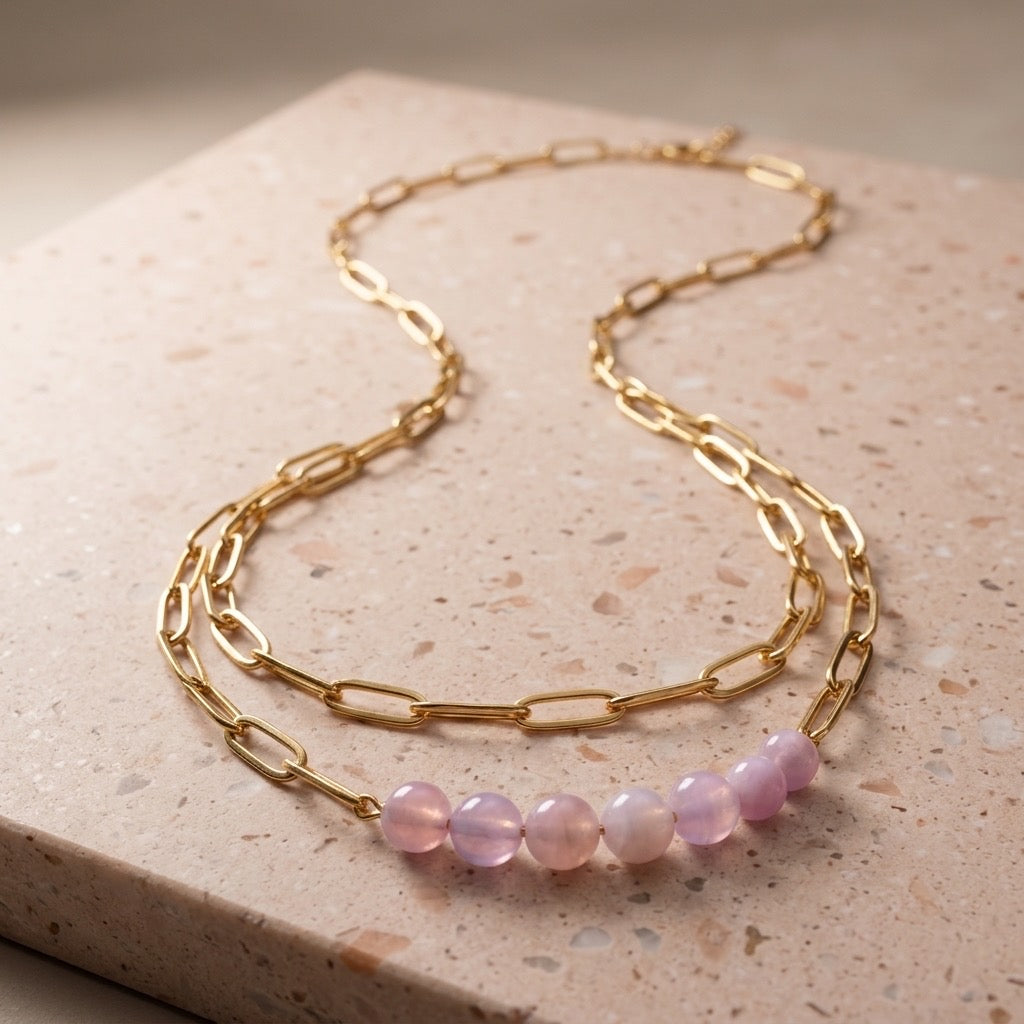 Pink Bead Necklace
