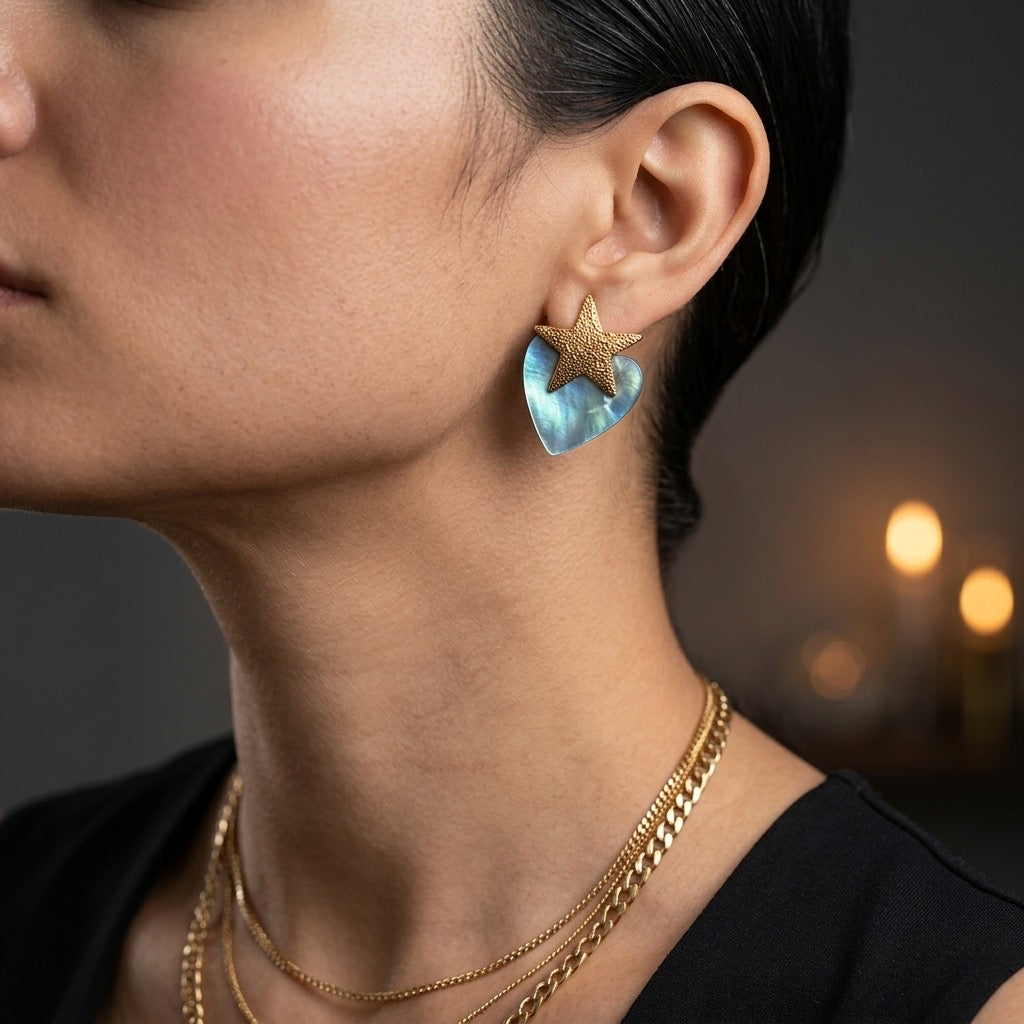 Star Shell Earrings