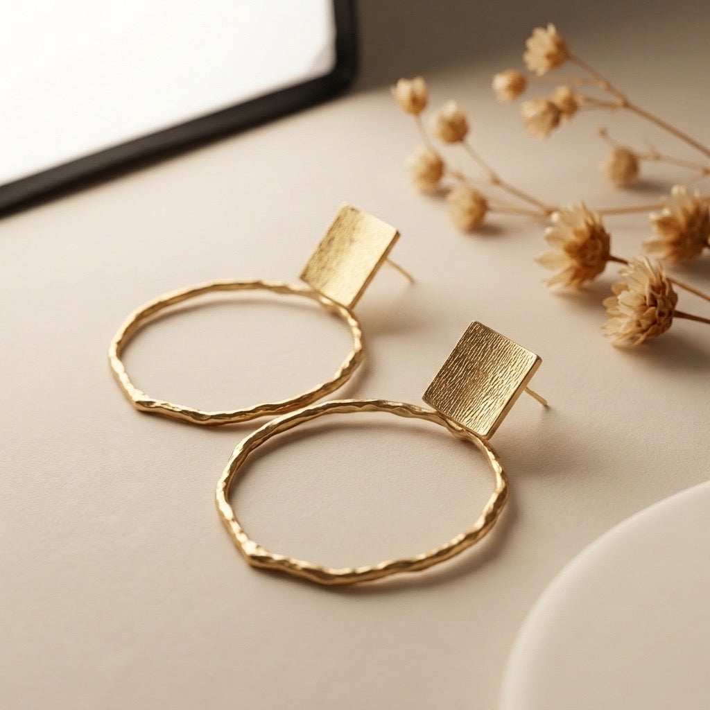 Radiant Circle Earrings