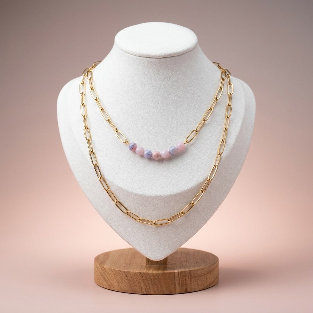 Pink Bead Necklace