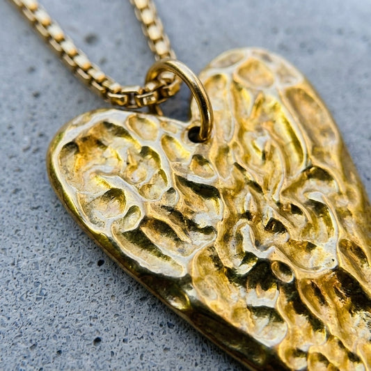 Raw Heart Necklace