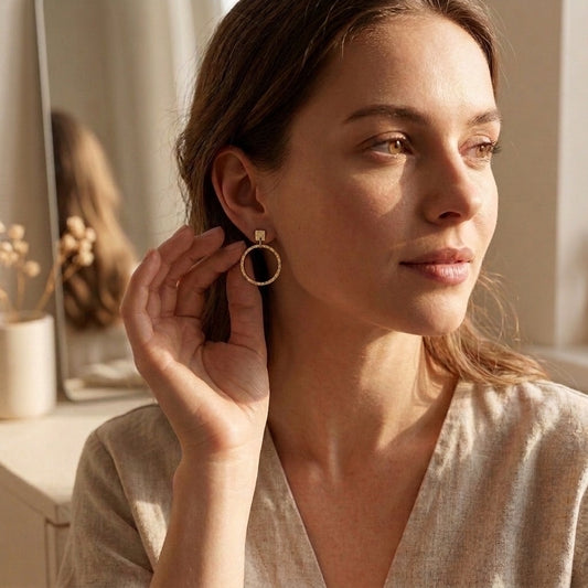 Radiant Circle Earrings