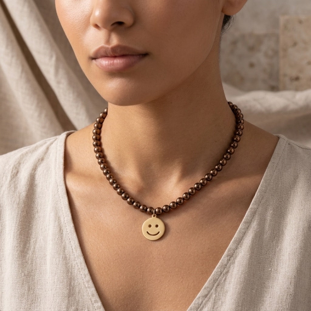 Smiley Charm Necklace