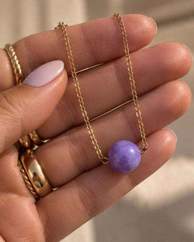 Lilac Stone Necklace (Kopie)