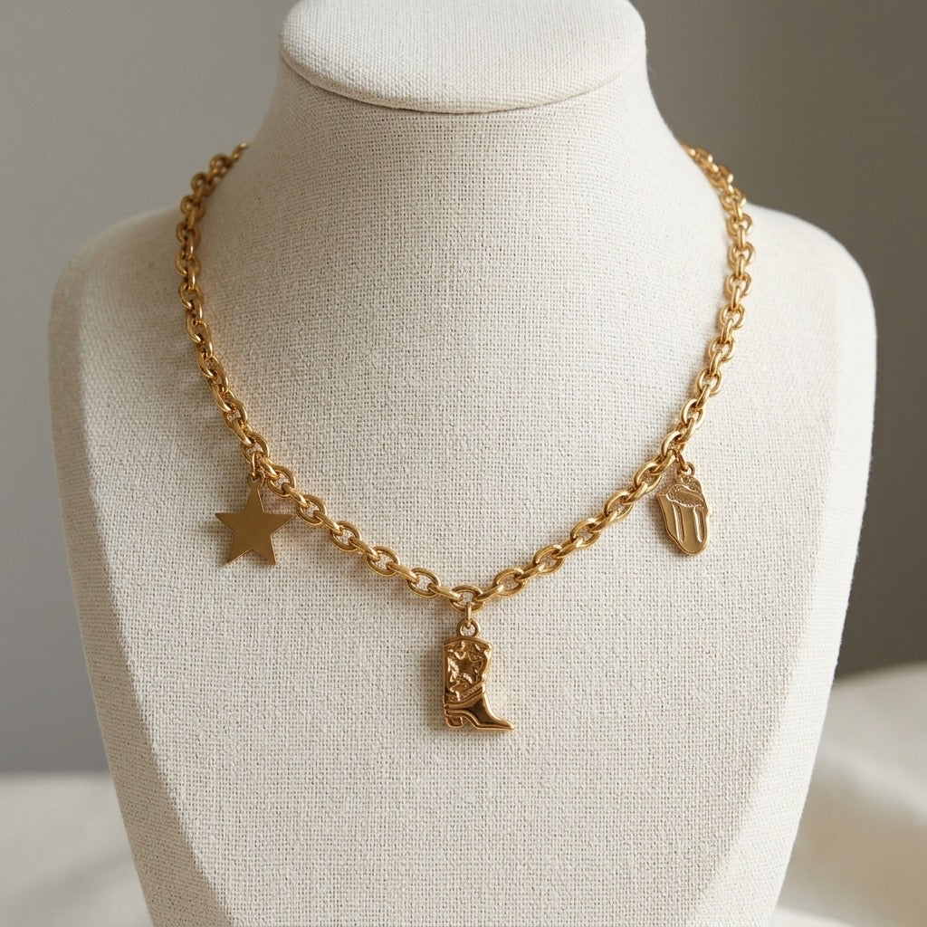 Golden Charm  Necklace