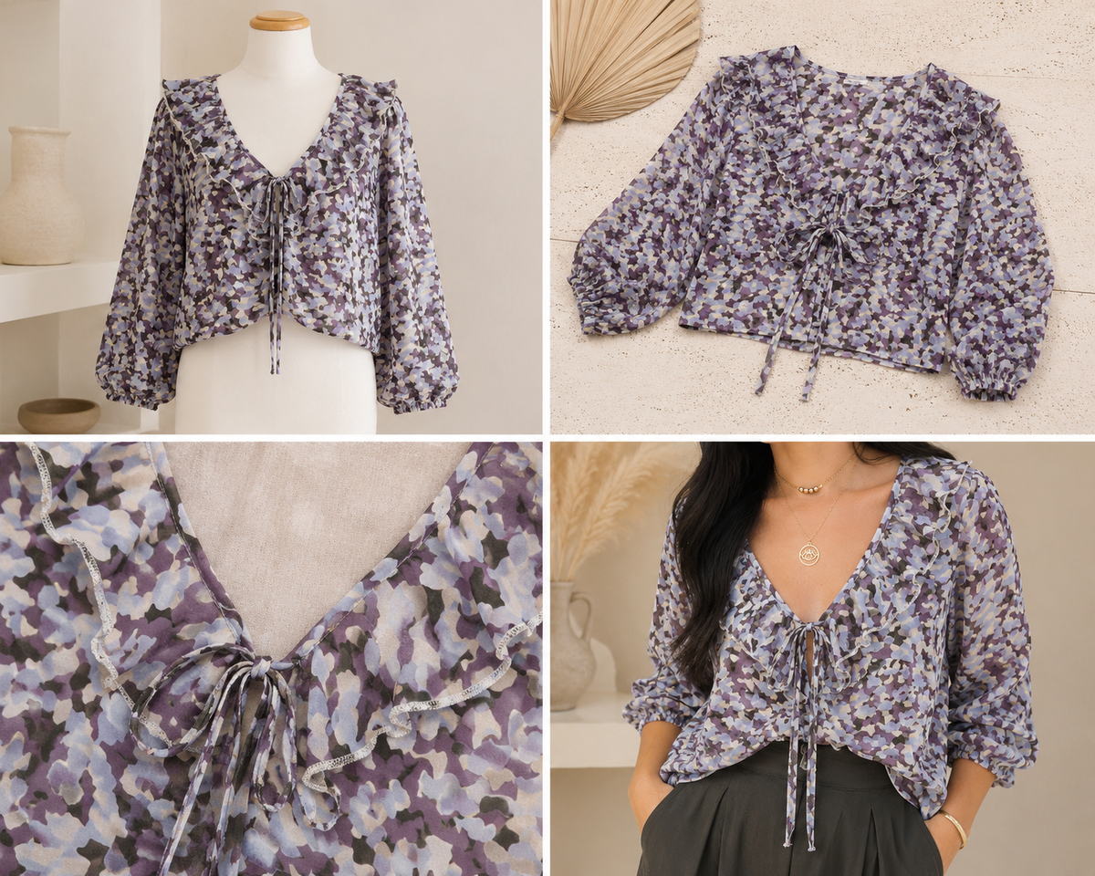 Lavender Bloom Blouse