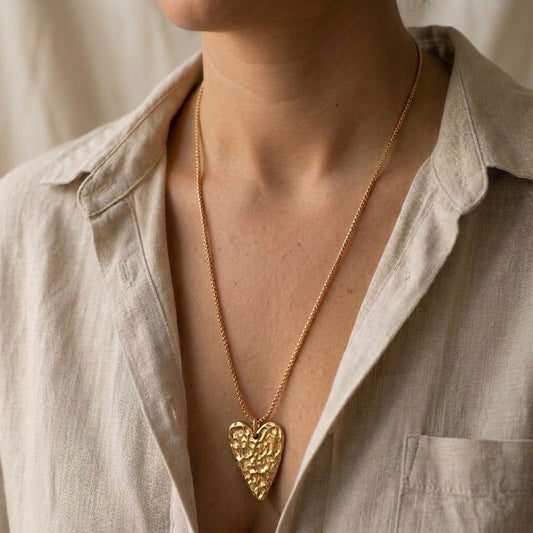 Raw Heart Necklace
